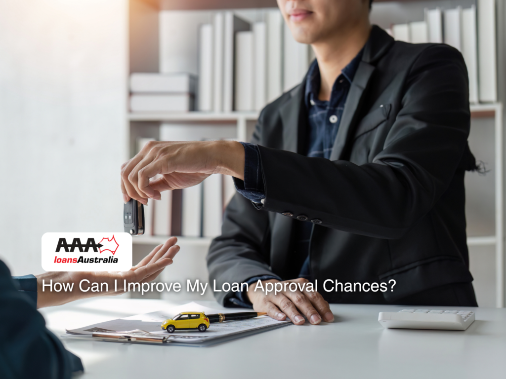 Financial adviser consulting a client to improve loan approval chances in Australia.