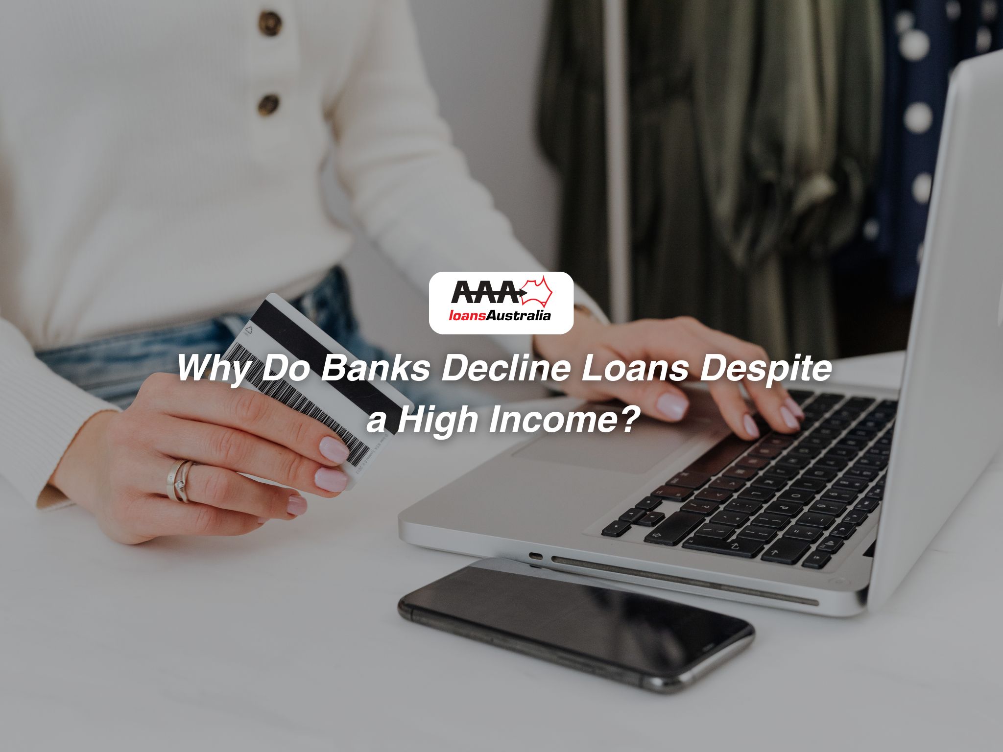 An image of a person having a bank loan declined.